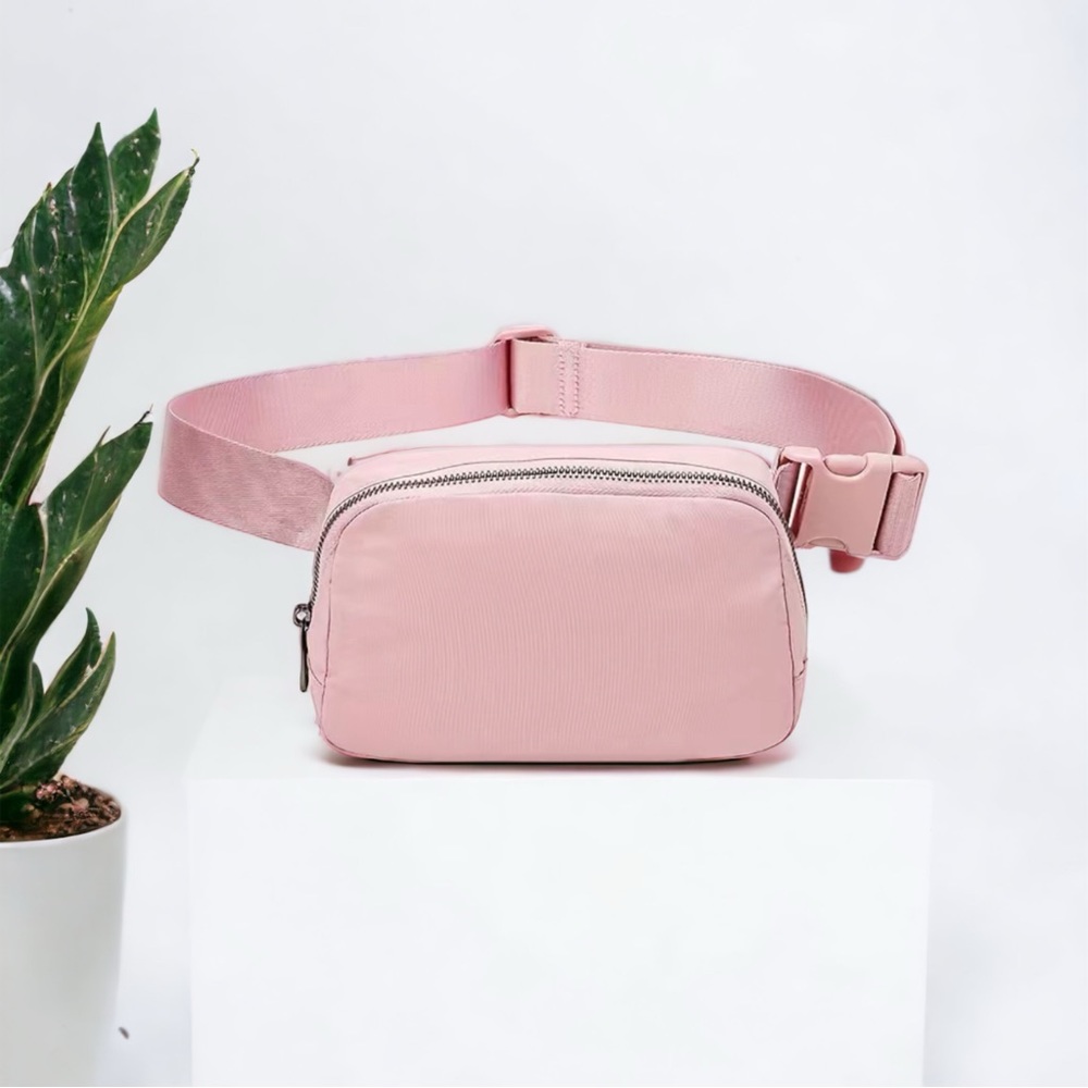 Casual Pink Sling Bag Long Straps  up to 50 inches